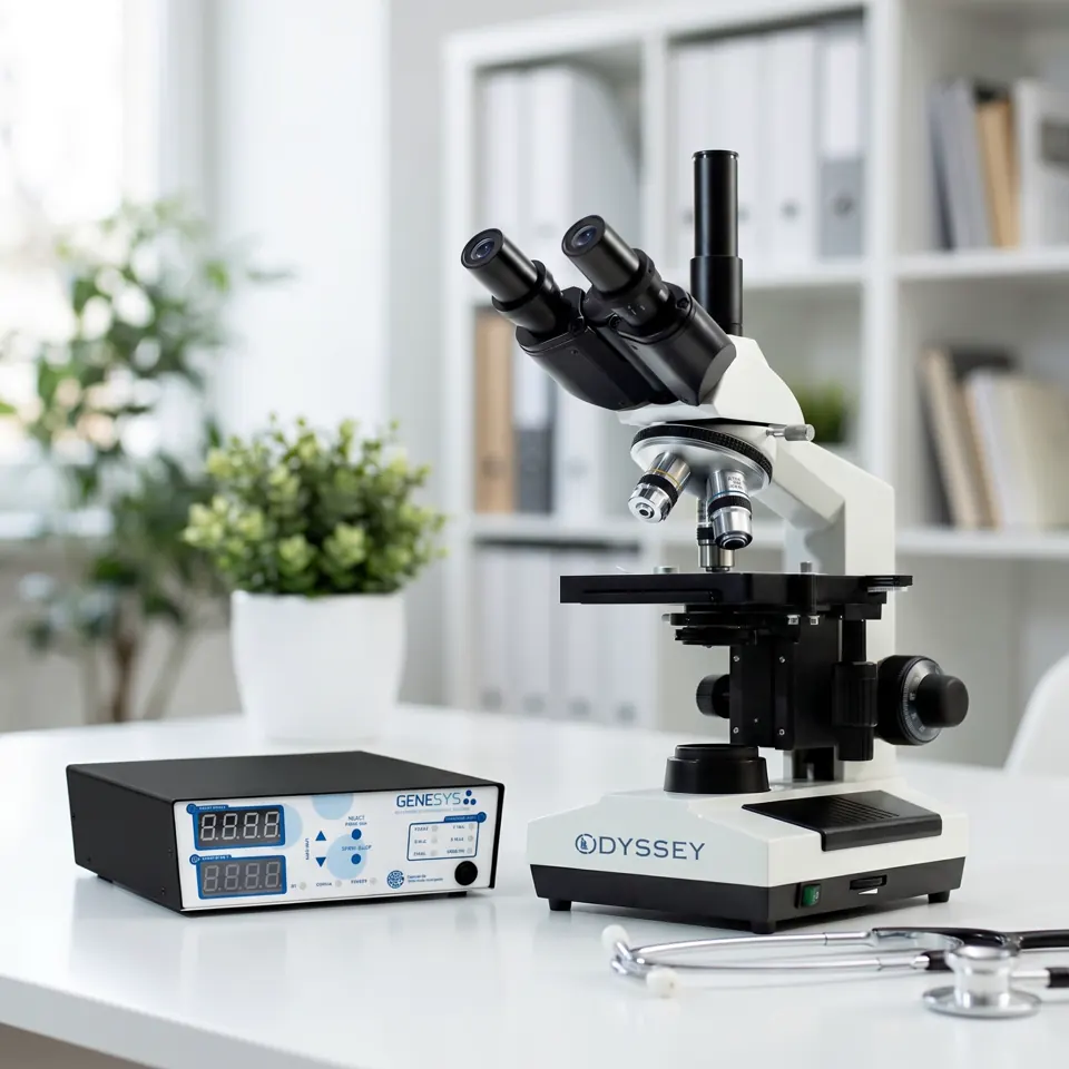 Kit Alfa Quântica com Genesys e microscópio Odyssey